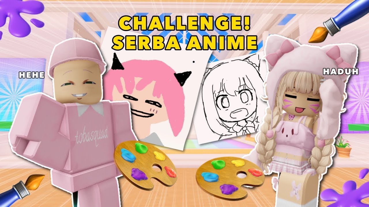 CHALLENGE SPEED DRAW SERBA ANIME BERSAMA BANG TOBA.. NGAKAK BANGET‼️🤣 | Roblox Indonesia