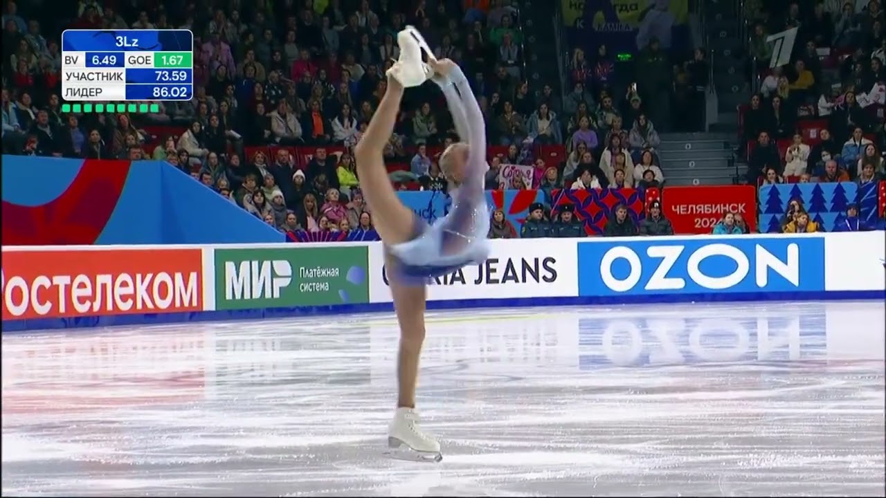 Софья Муравьева,ЧР 2024 по фигурному катанию.Произвольная Программа.