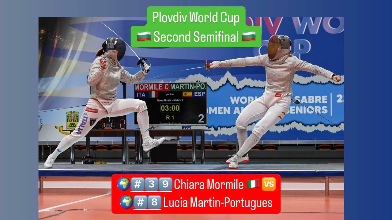 Plovdiv World Cup 2025 SWS - L4 - Chiara Mormile ITA v Lucia Martin-Portugues ESP