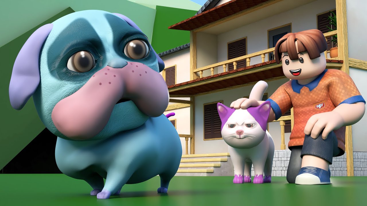 ROBLOX Brookhaven 🏡RP: Бедная собака против бродячего кота | Roblox Luke