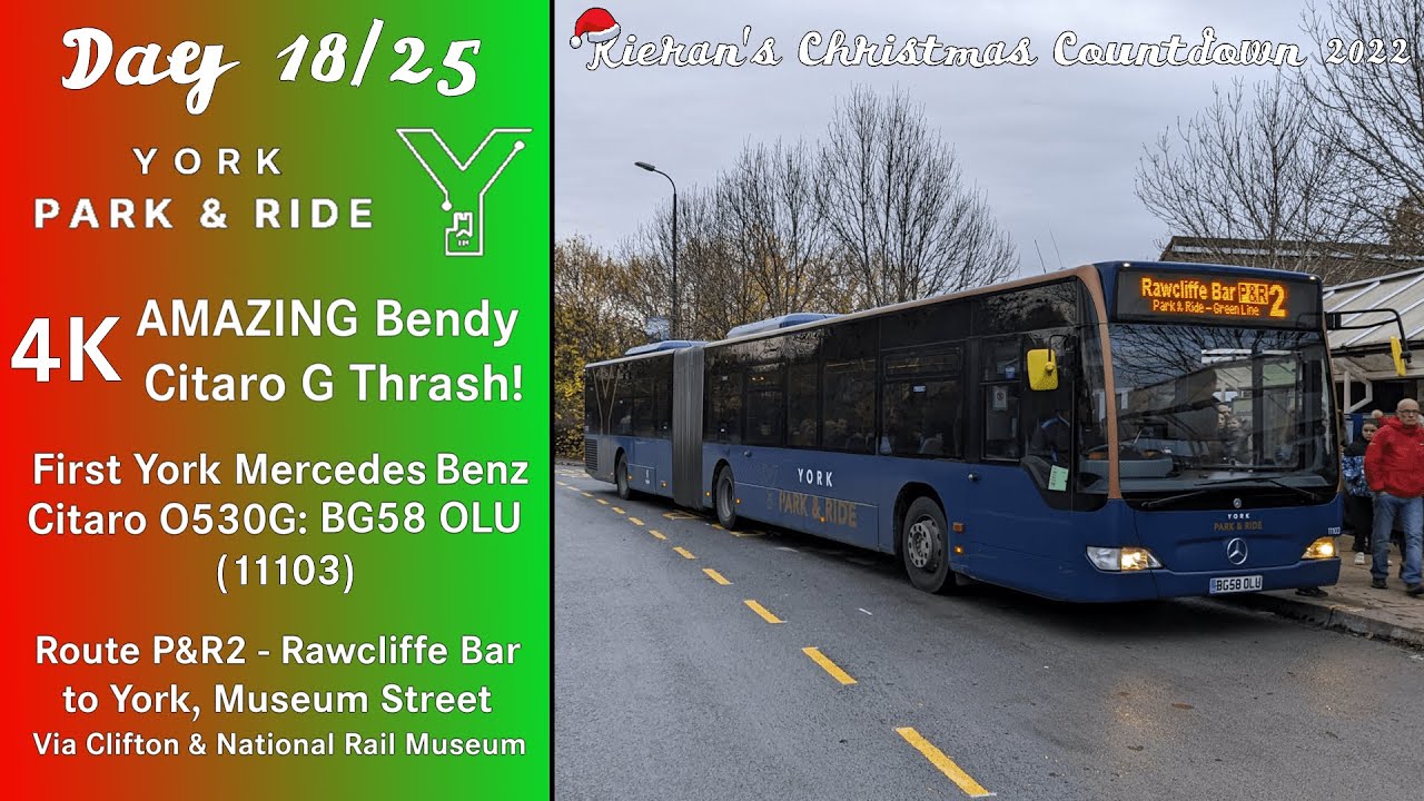 (18 - 4K) AMAZING! First York Mercedes-Benz Citaro O530G: BG58 OLU