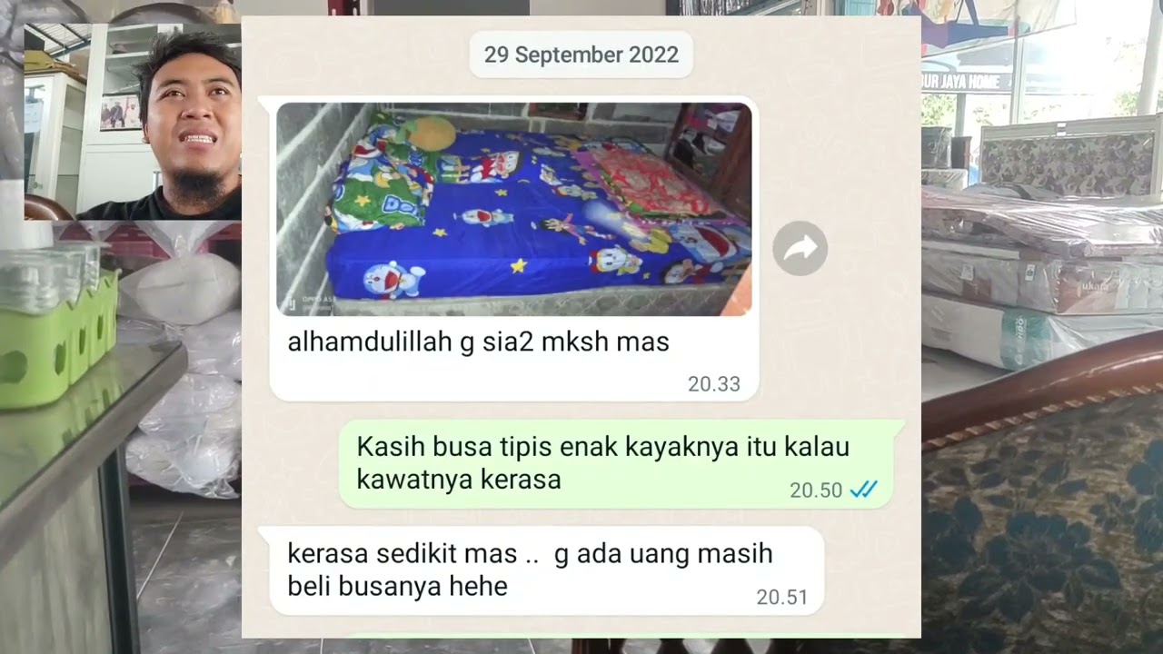 kelanjutan video springbed american Pillo. gagal serviss. karena kadaluarsa