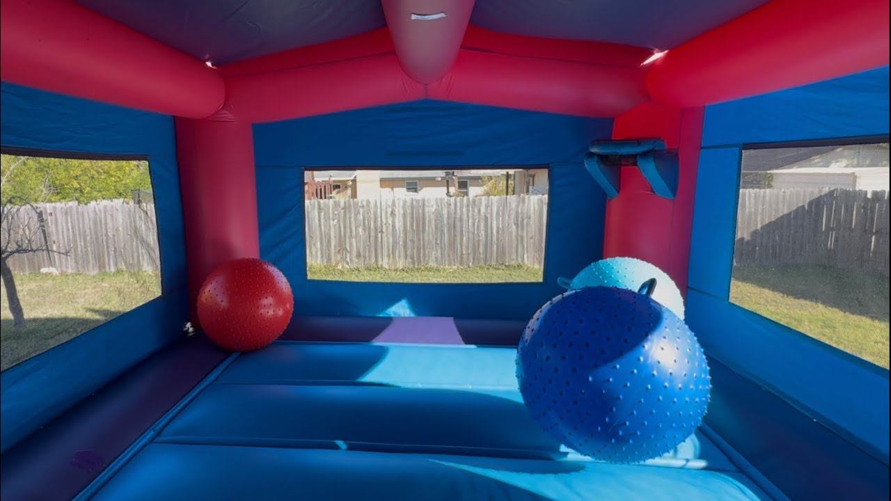 Me bouncing around on a bunch of knobby hoppers in a bounce house 🤠