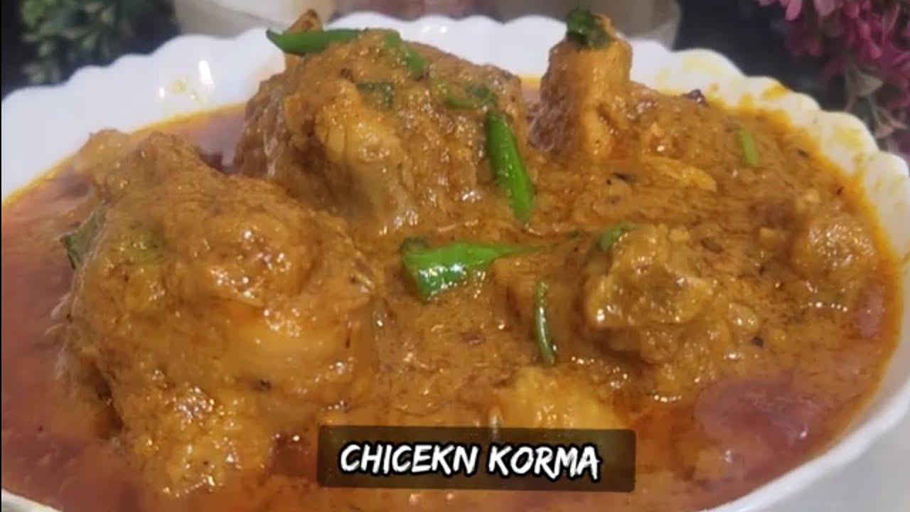 Chicken recipe |fried chicken Korma #deliciousfood😋#cooking #dinner ideas at home#plz support me 🙏🏻