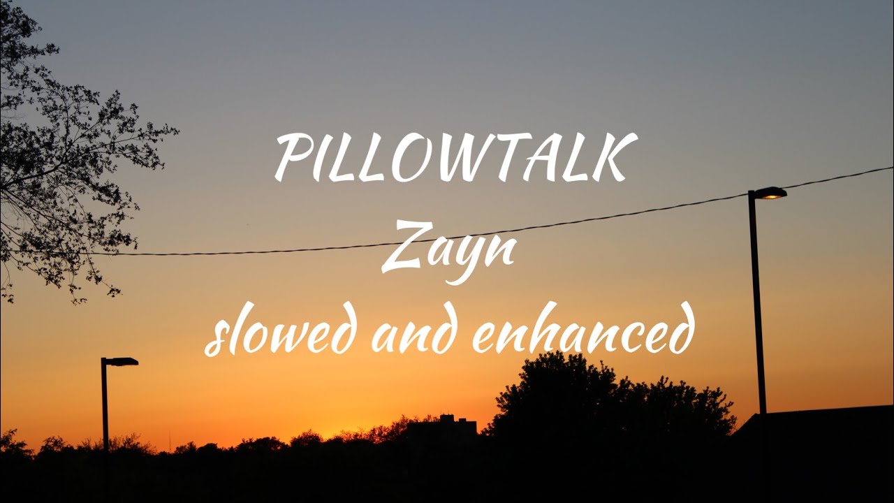 PILLOWTALK - ZAYN (slowed and enhanced) with rain