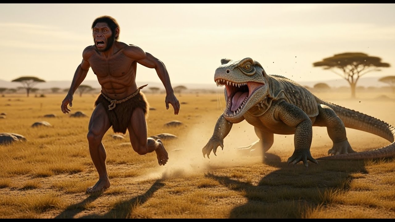 Life 2.4 Million Years Ago | How Did Early Human Survive Giant Lizard and Other Deadly Predators?