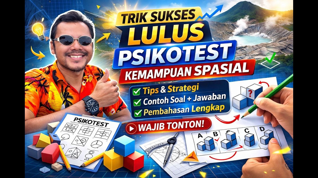 PART 2. TRIK SUKSES PSIKOTES KEMAMPUAN SPASIAL(deret, irama, analogi, klasifikasi, rotasI)