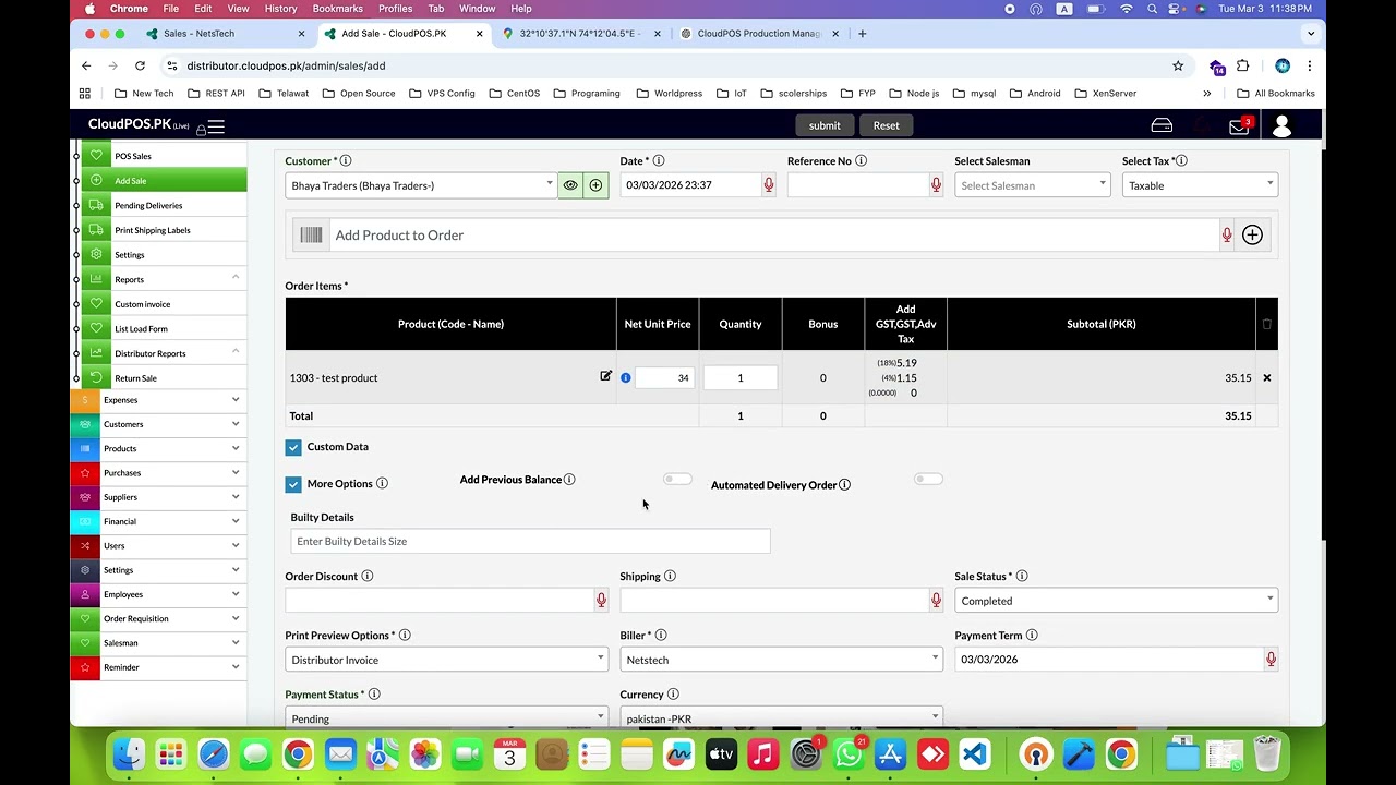 CloudPOS.pk – Intro to Distribution Management System