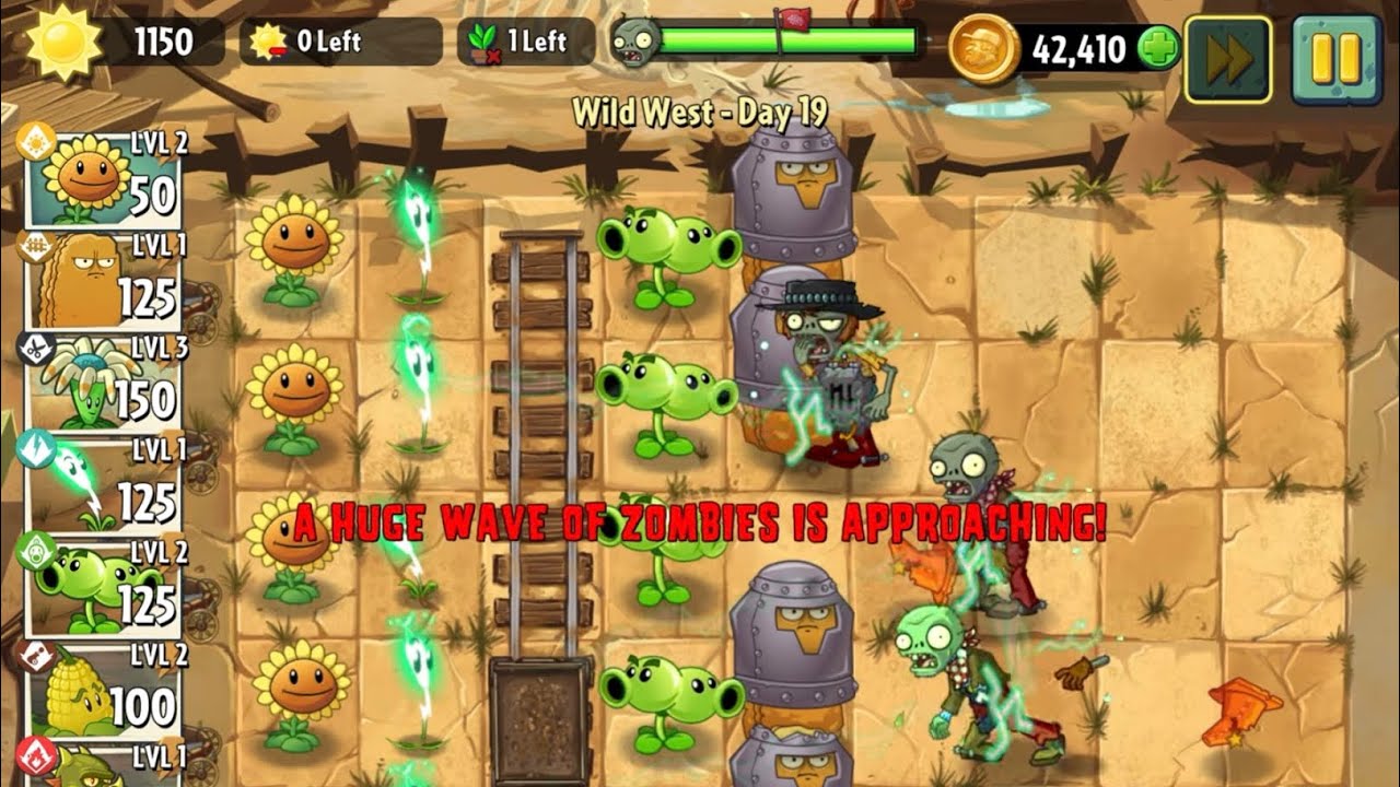 How to Beat Wild West Day 19 🌵 | PVZ2 Best Strategy (Full Gameplay)
