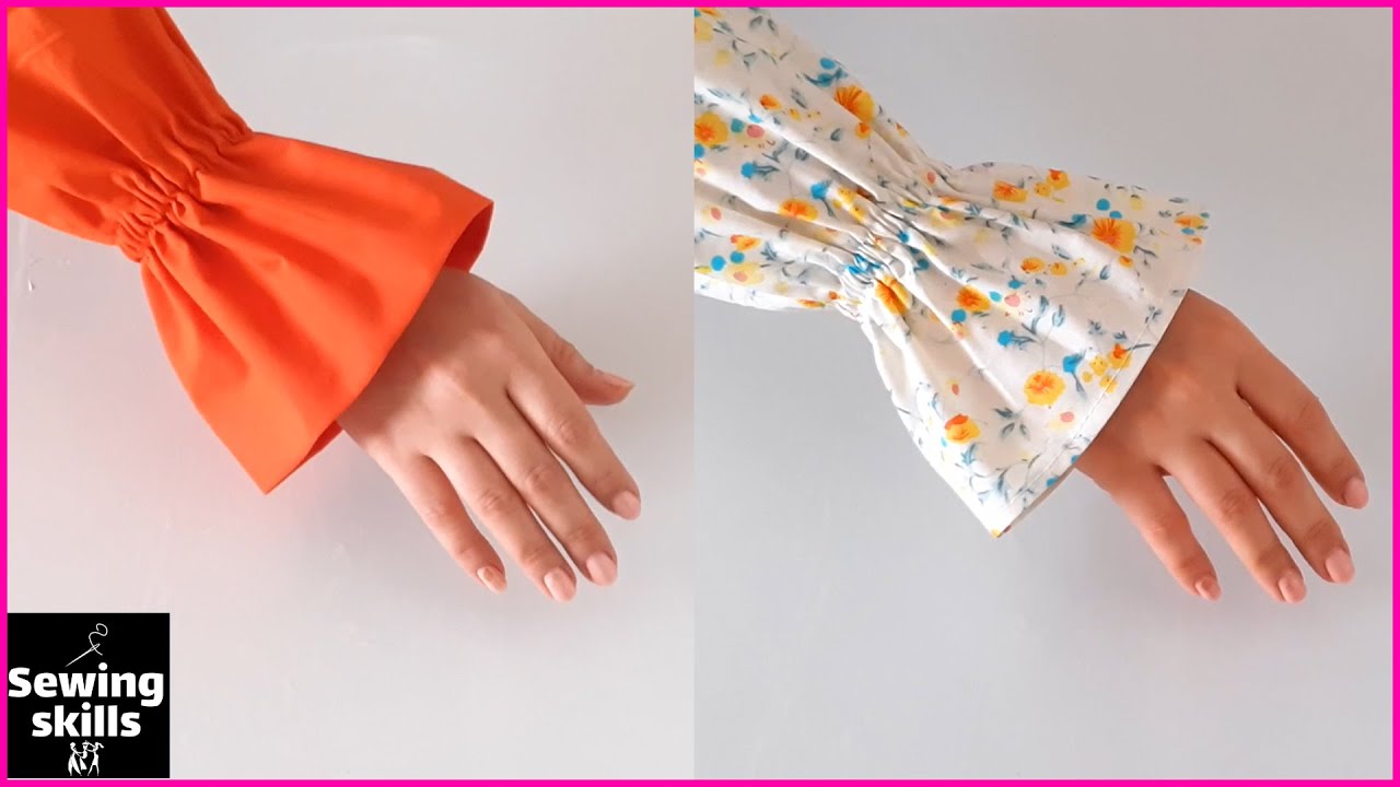 How to elastic sleeves cutting and stitching in a easiest way | Sleeve Sewing Techniques