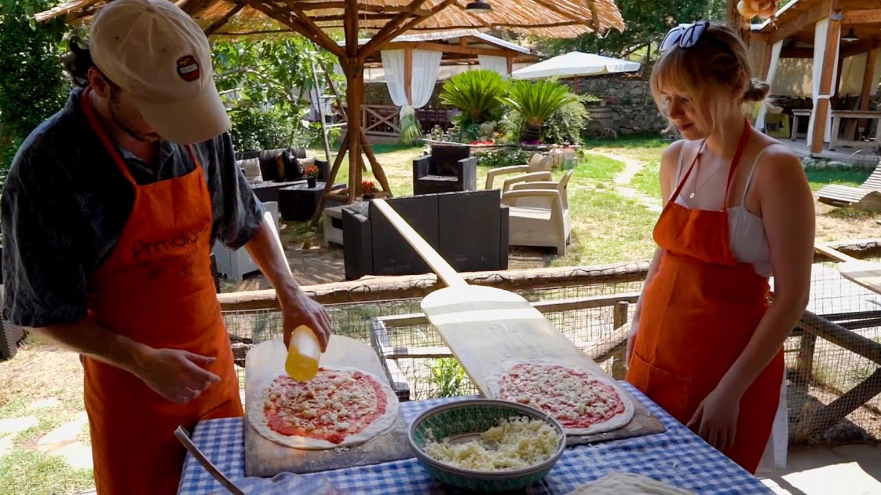Taste Local Flavors on a Farm Tour with Pizza-Making and Wine in Sorrento, Italy