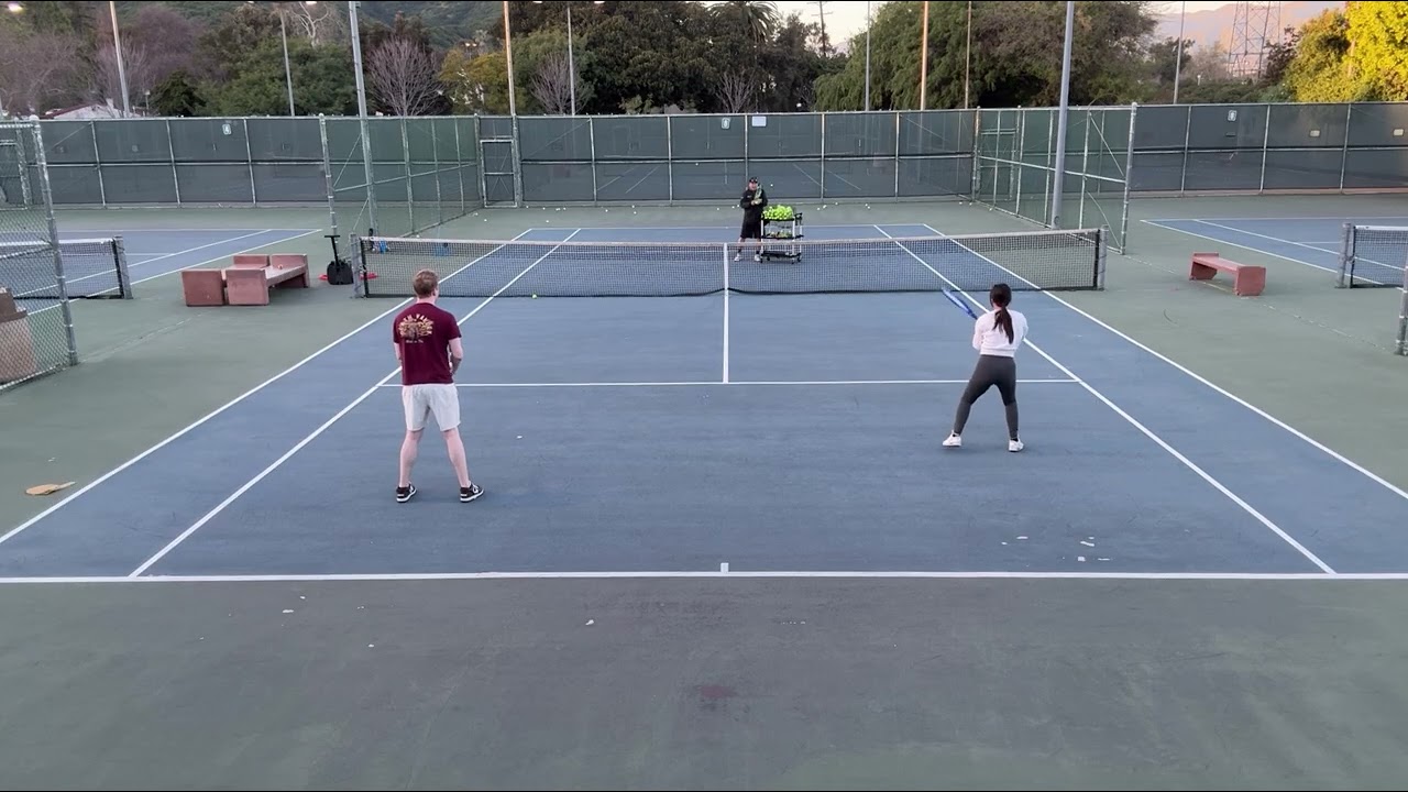 Tennis lesson-Kyra & Joseph