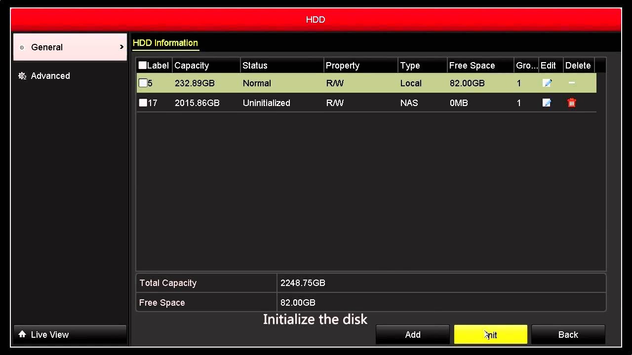 How to add the NAS IPSAN disk