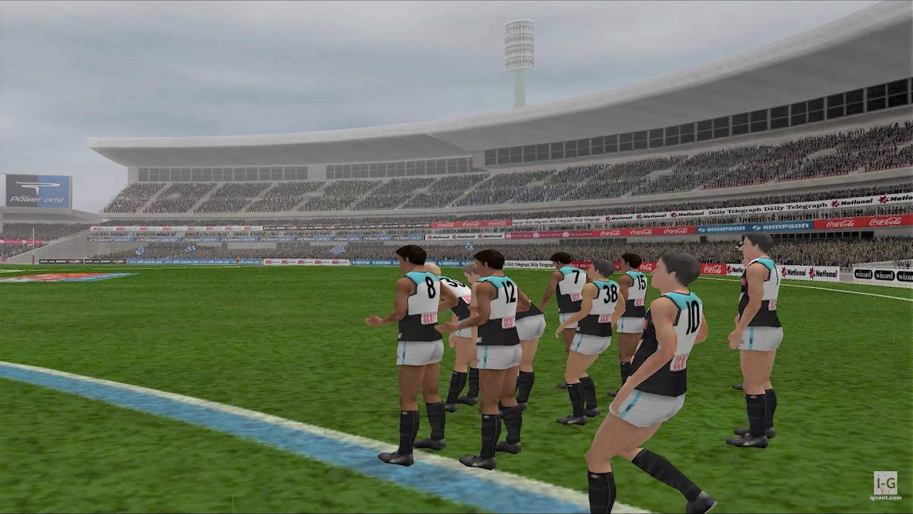 AFL Live 2004 — игровой процесс PS2 (4K60 кадров в секунду)