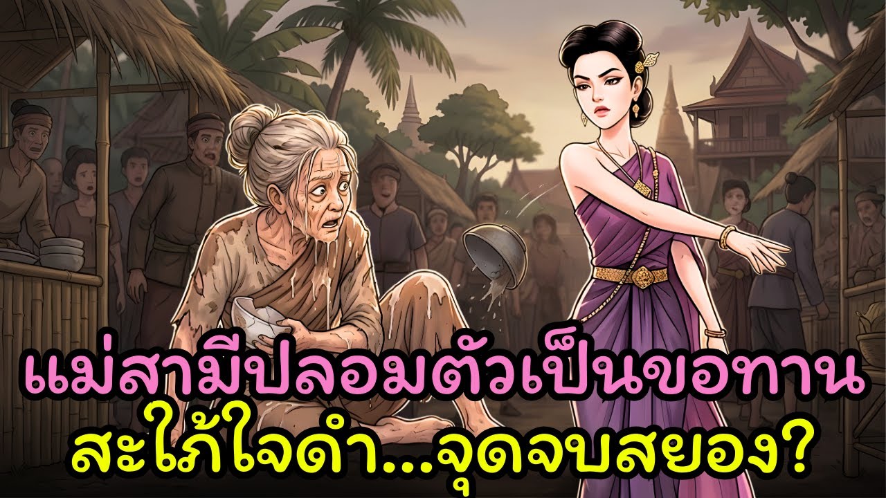 แม่ผัวลองใจปลอมเป็นขอทาน! ลูกสะใภ้สาดน้ำใส่ สุดท้ายช็อกกันทั้งตลาด
