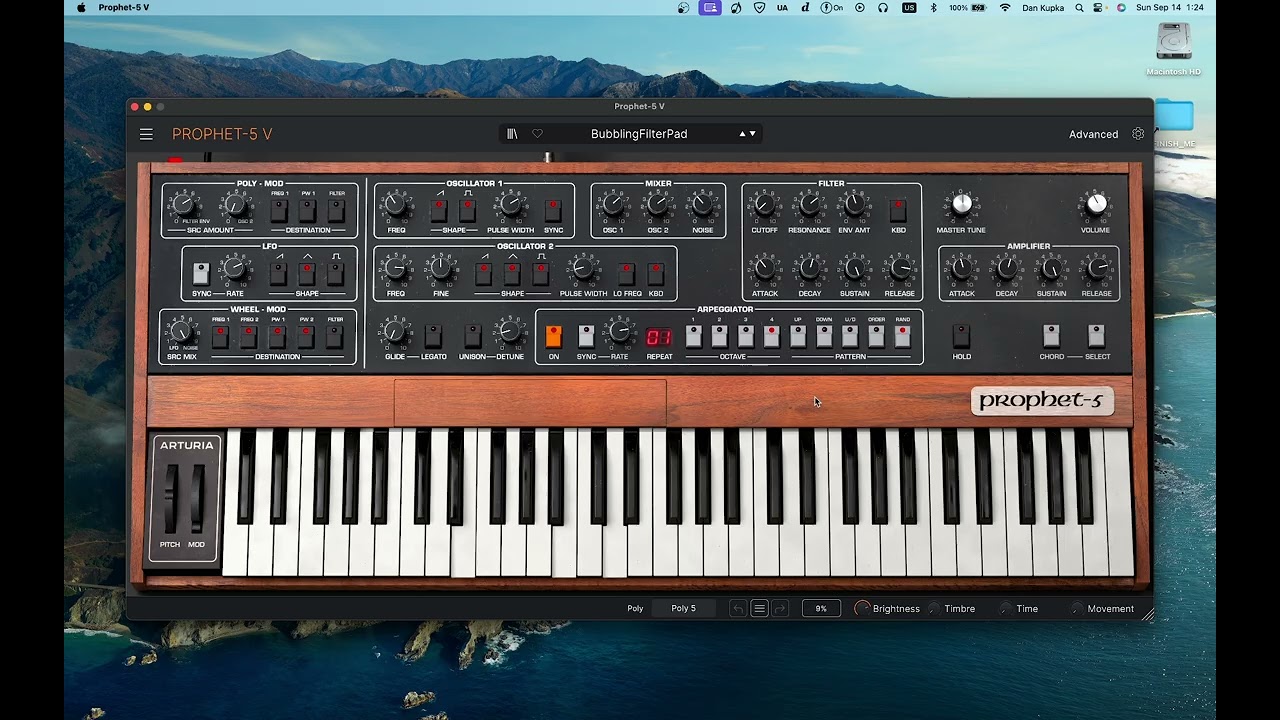 Arturia Prophet-5 Patch - BubblingFilterPad