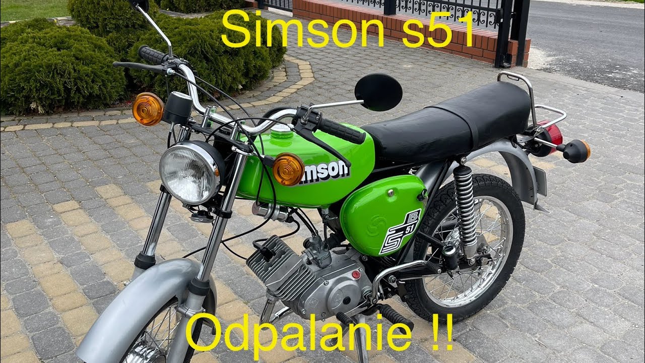 Simson s51 pierwsze odpalanie od remontu kończymy projekt 👍💪