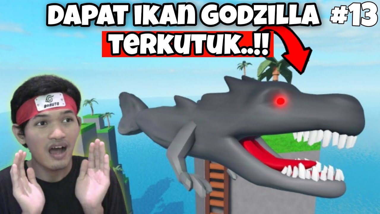 AKU BERHASIL MENANGKAP IKAN GODZILLA TERKUTUK ! Roblox Go Fishing