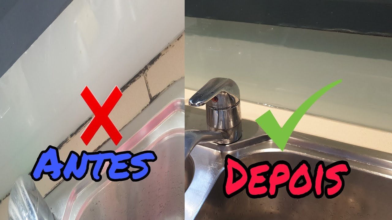 COMO TROCAR O SILICONE MOFADO DA PIA( DIY ) E  ECONOMIZAR!