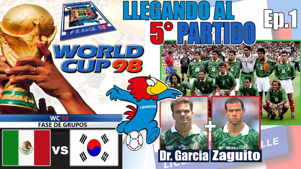 World Cup 98 [PC] - FASE DE GRUPOS - México vs Corea del Sur #worldcup #fifa #mexico