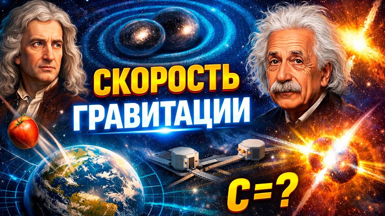 Скорость гравитации: почему она НЕ мгновенная (и как это доказали LIGO)