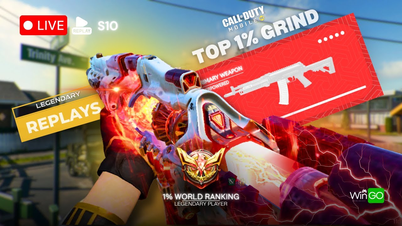 CODM Replay LIVE 🔥 | Legendary Top 1% Ranked Moments | Road to Ultimate Grind 💪 | WinGO 💚🤍 EP 01