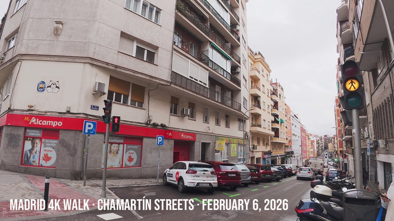 Madrid 4K Walk · February 6, 2026 · Chamartín Streets