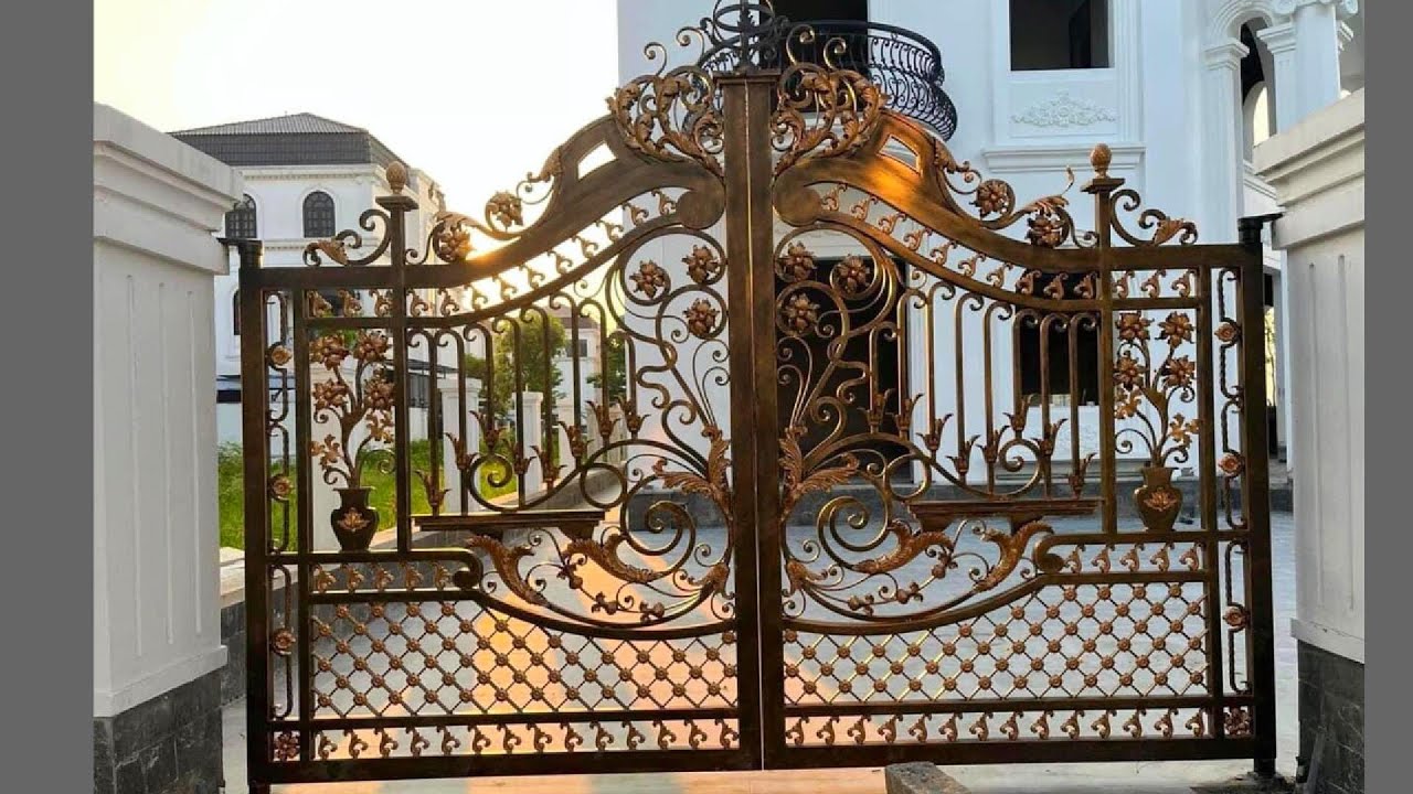 32 Mẫu Cổng Sắt Mỹ Thuật Đẹp | Cổng sắt 4 cánh, 2 cánh, 1 cánh | Cơ Khí Tâm Đức #maucongsatdep