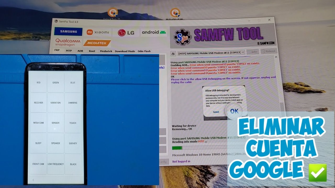 Eliminar Cuenta Google Samsung J4 Core y J4 Plus Gratis Con Samfw Tool