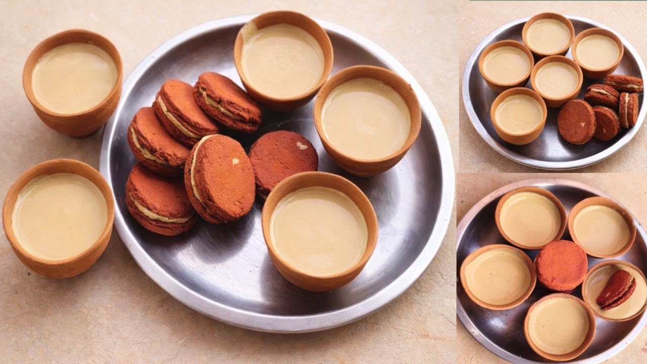 Multani mitti chai ☕🍪 with Red clay khane wali mitti ke biscuit 🍪💕