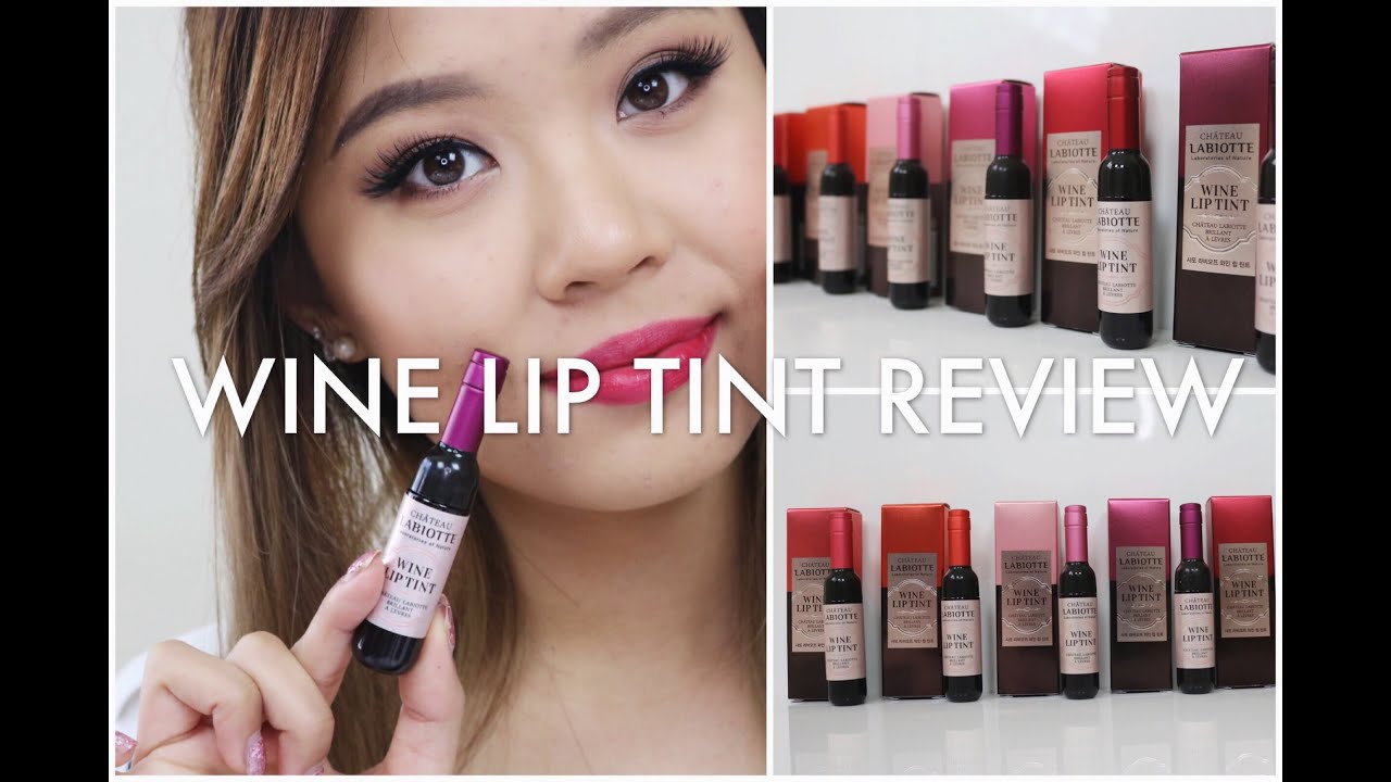 WINE LIP TINTS?! | ALL SHADES SWATCHED | Chateau Labiotte Wine Lip Tints - First Impression Review