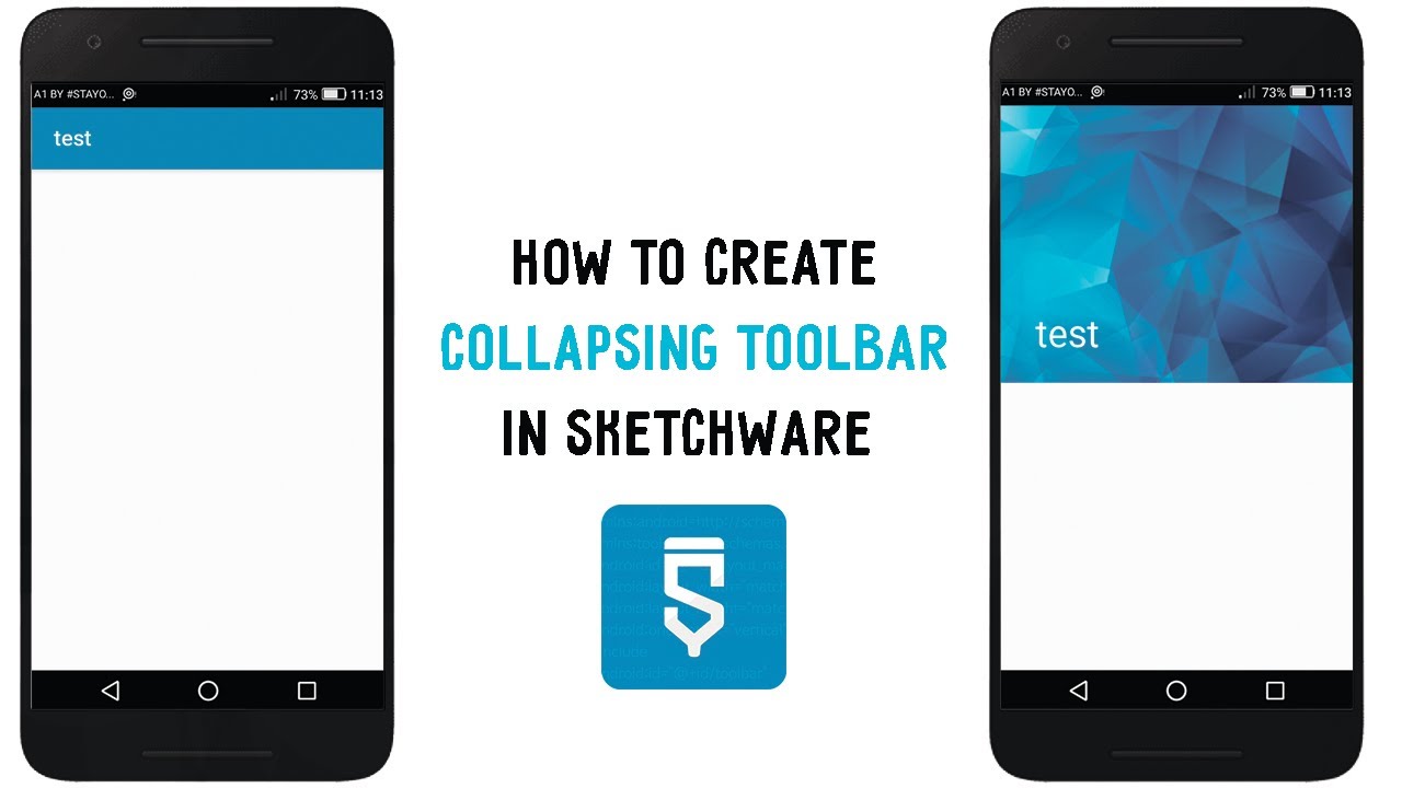 How to create Collapsing Toolbar in #Sketchware