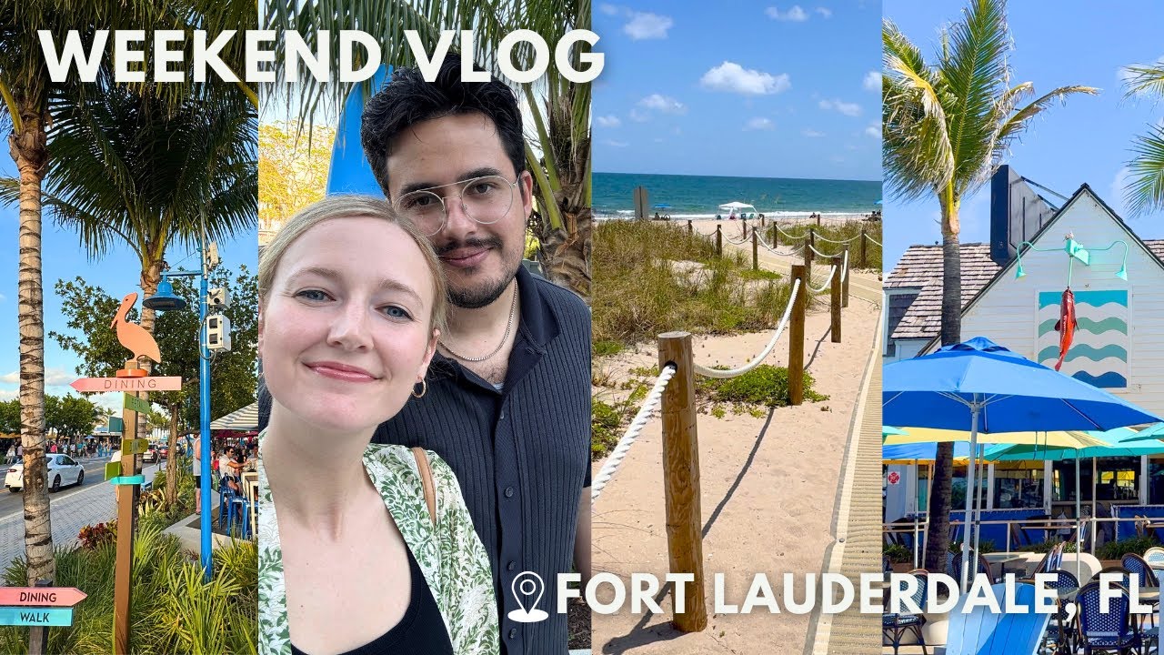 Fort Lauderdale, FL Vlog - Beaches,  Restaurants, Coffee Shops, Florida Beach Town