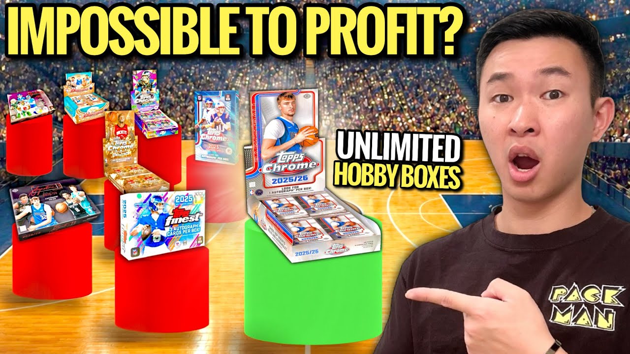 Opening ENDLESS INSANE SPORTS CARD HOBBY BOXES until I MAKE A PROFIT (INSANE PULLS)! 😱🔥