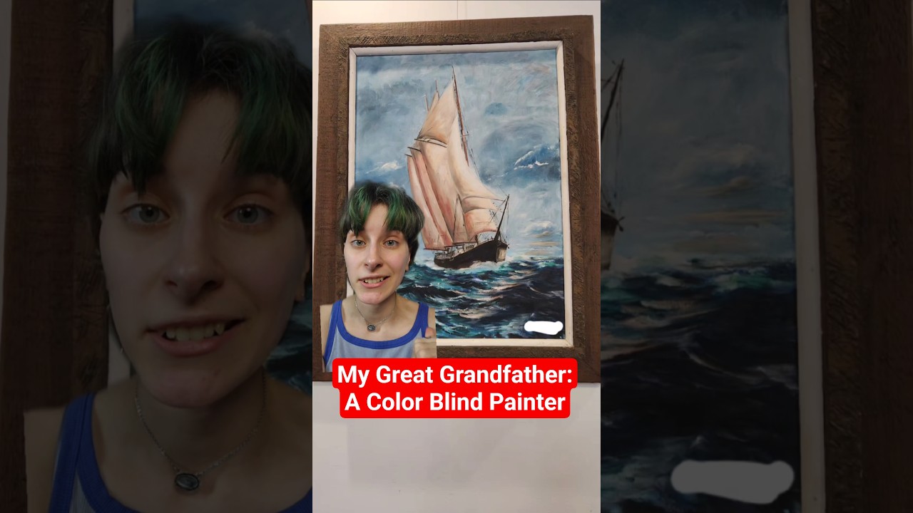 Ai Art vs Disabilities #aiart #oilpainting #colorblind #paintingtechniques
