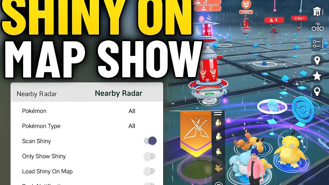 Функция Shiny Scan Pgsharp apk Pokemon Go Shiny✨ на карте