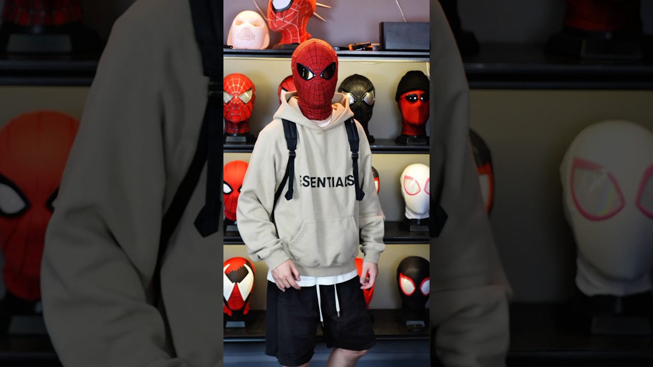 TASM1 mask is soooo cool🕷️#spiderman #halloween #christmas #spidermanmask #marvel