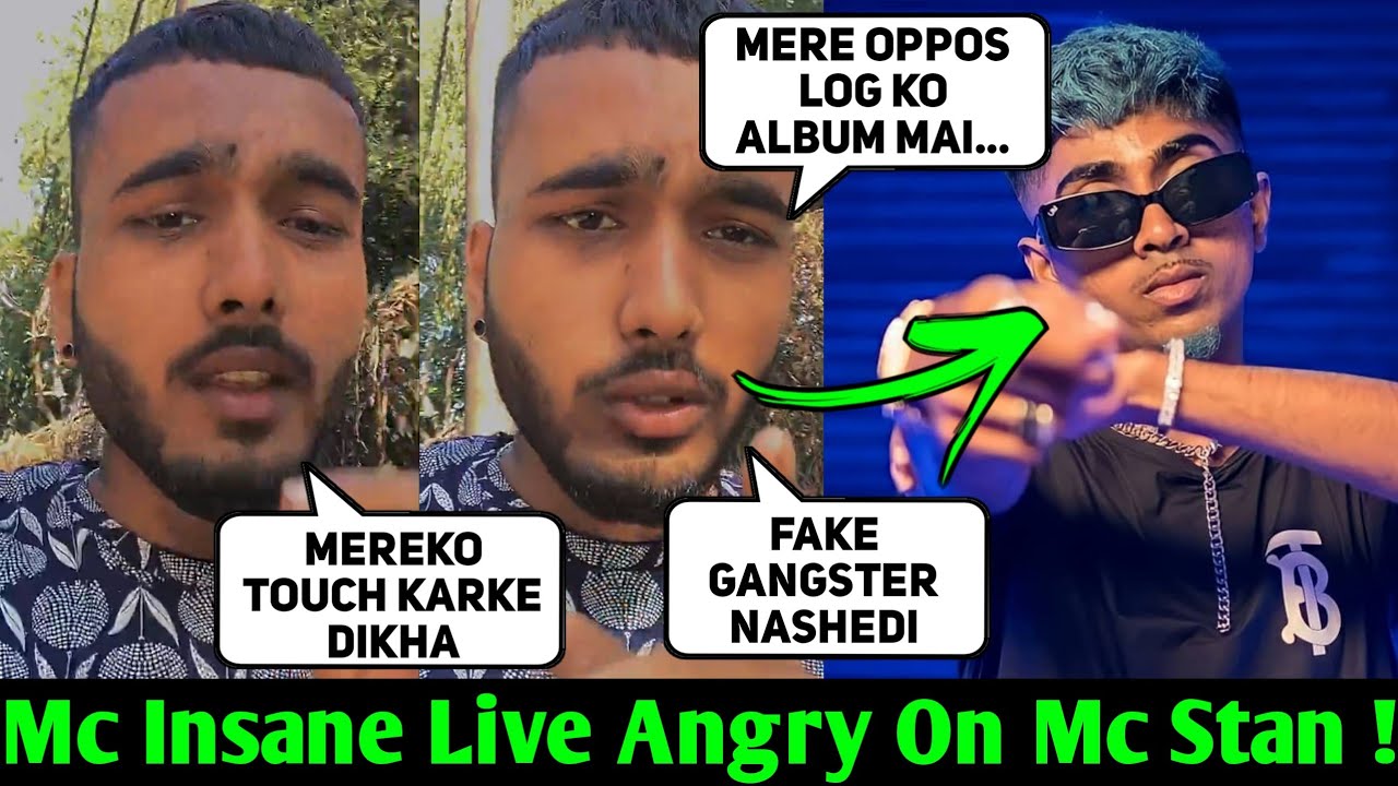 Mc stan Vs Mc Insane - Mc Insane Live Angry reply to Mc stan | Mc Insane Talking about Mc Stan