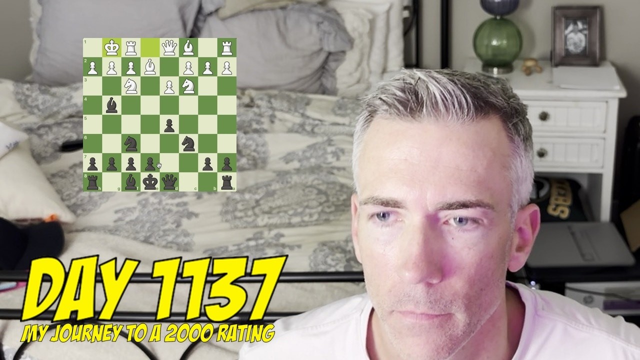 День 1137: Играю в шахматы каждый день, пока не достигну рейтинга 2000.