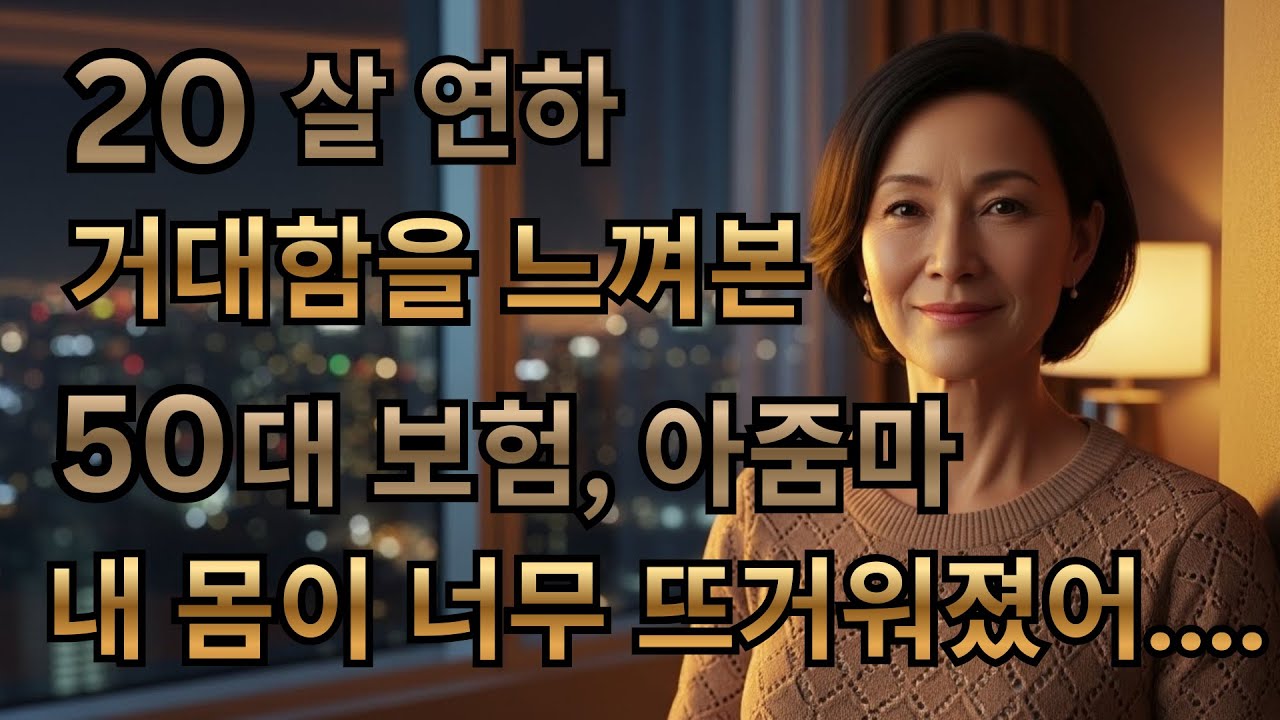 실화사연] 31세 총각과 51세 보험 아줌마의 아찔한 사랑 이야기 l 실제사연 l 황혼드라마 l시니어드라마 l 황혼연애