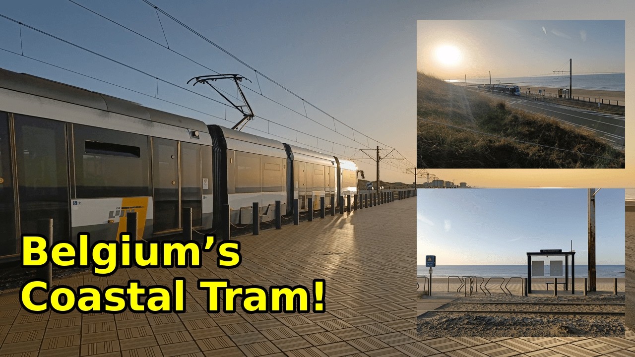Riding the World’s Longest Tram: The Amazing Kusttram Along Belgium’s Coast! 🚋🌊 Part 1
