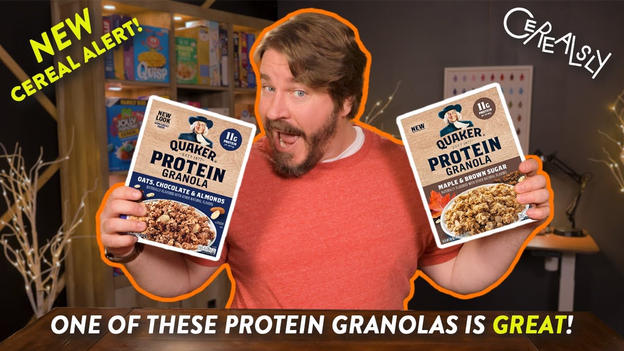Can Quaker make Protein granola YUMMY?? #cereal #review #quakeroats