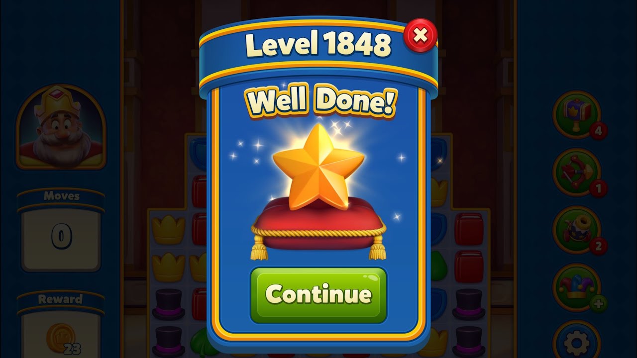 Royal Match - King Robert - Level 1848 (last move clearance)