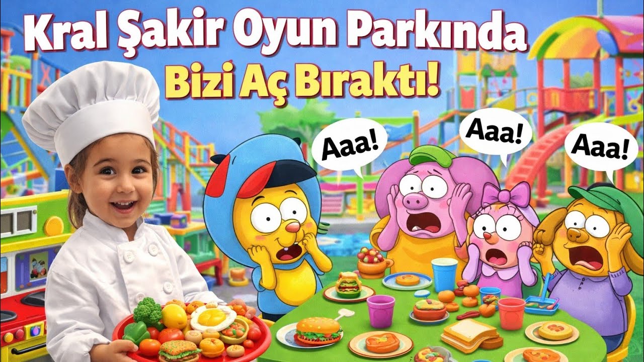 KRAL ŞAKİR TEMA OYUN PARKINDA AÇ KALDIK !!