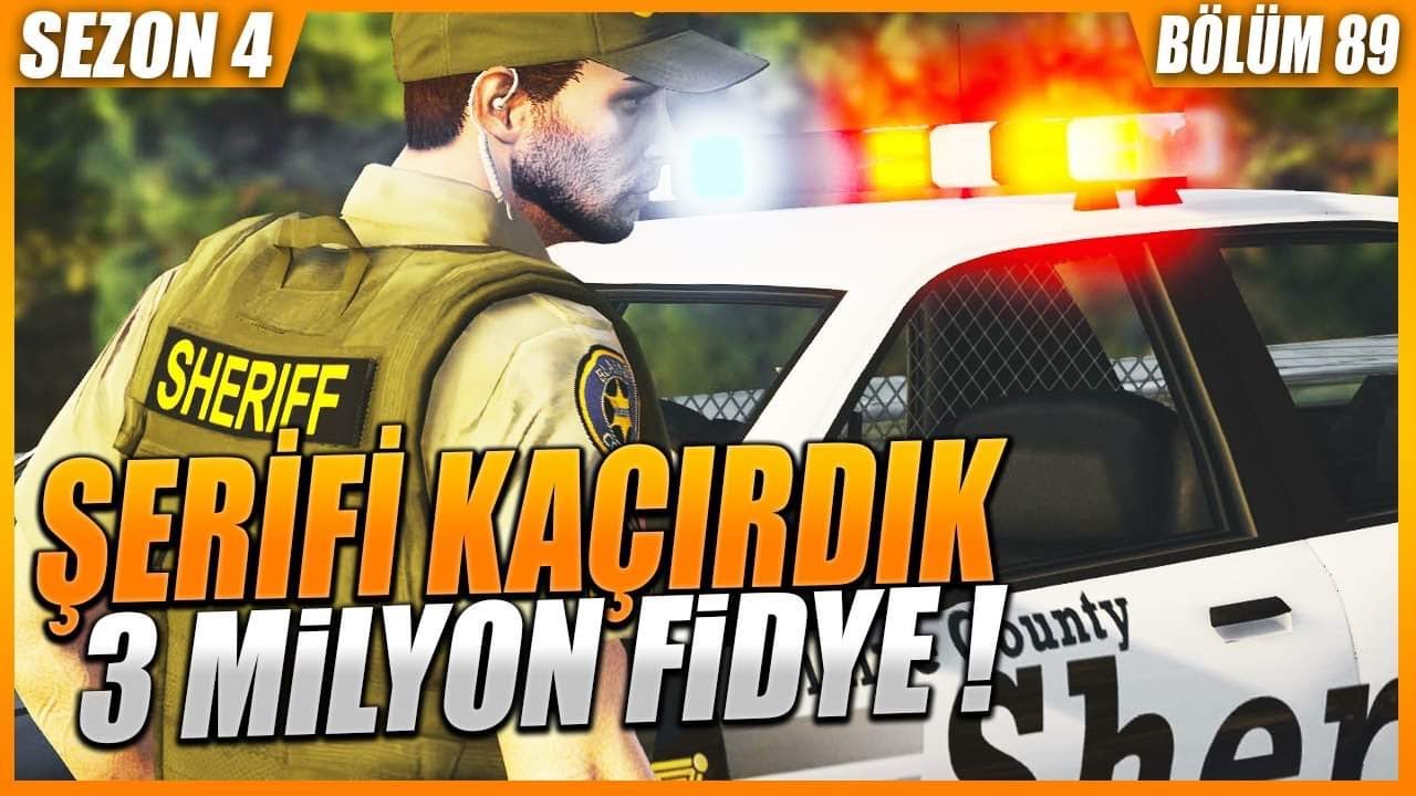 ŞERİF'İ KAÇIRDIK 3 MİLYON$ FİDYE İSTEDİK ! GTA 5 ROLEPLAY #89