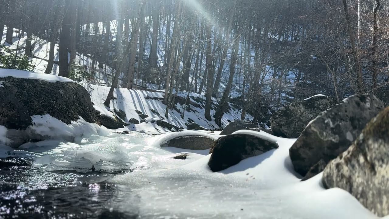 Chill for 30 minutes near this mini frozen waterfall, won't you?