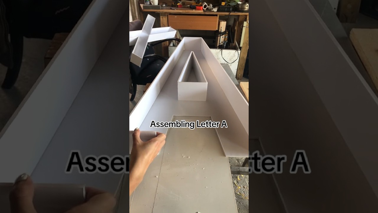 Lets craft a 3ft tall marquee letter &ldquo;A&rdquo; ! Next is to add in the lights💡