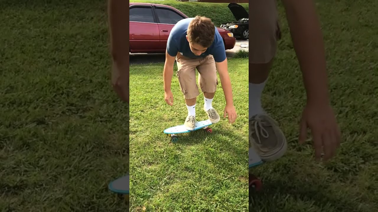 Ollie on a penny board