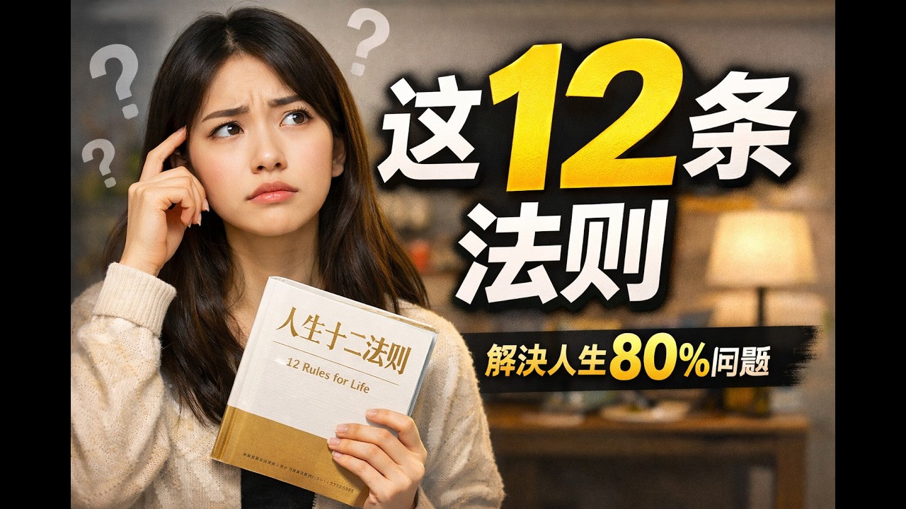 《人生十二法则》读懂这12条法则，解决人生80%%问题 #轻松读书 #好书推荐 #好书分享 #书单推荐