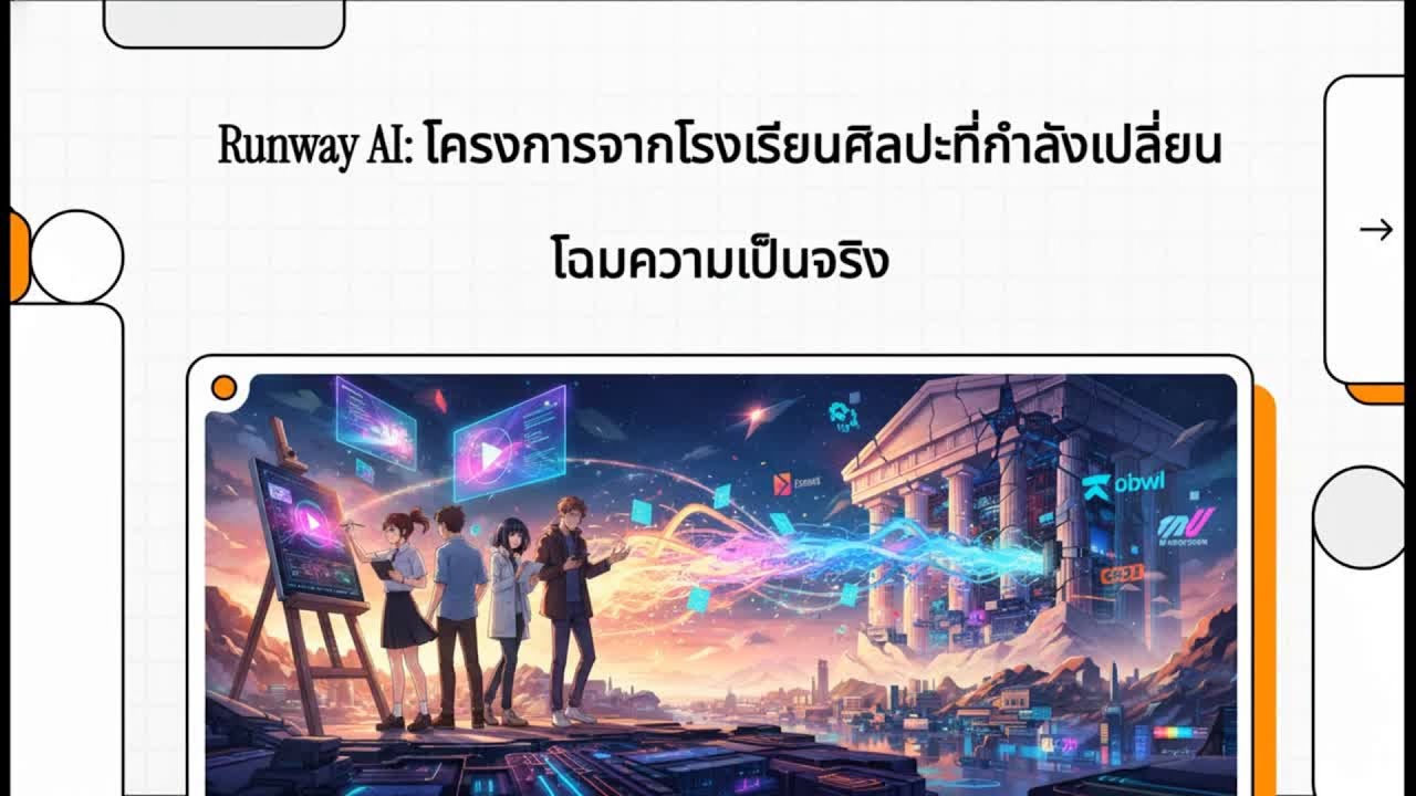 Runway AI: จากเด็กศิลปะ สู่เจ้าของโมเดลจำลองโลก!